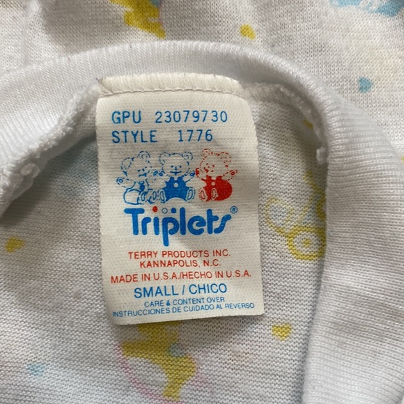 Swanknit Girls Size LShort Sleeve & Triplets Size S Long Sleeve Onesies - Picture 8 of 9